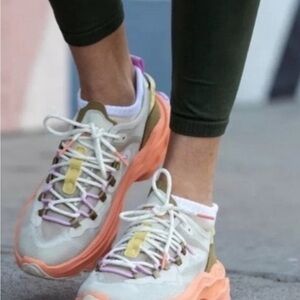 Sorel Women's Sneakers in White, Yellow, and Tan